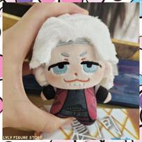 New Original Devil May Cry 5 Plush Dante Figure Anime Plushie Collectibles Peluche Printed Doll Keychian Accesories Pandent Gift white