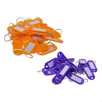 100pcs Waterproof Key Tags Luggage ID Mark Labels orange