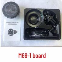15W Magnetic Car Wireless Charger with Ambient Light & Magsafe Fast-Charging, Customizable Logo Phone Holder gray