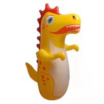 Pripučiamas dinozauras bokso bokalas žaislas vaikų mankštai ir švietimui Water-fillable Base geltona