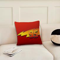 Cartoon C-Cars L-LightningES M-McQueenES 95 cushion cover Living Room Headboard Office Bedroom Cushion Sofa Nap Time Pillow Case 12x12Inch red