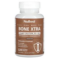 NuBest, Bone Xtra, Vegetable Calcium, D3 + K2, 120 Veggie Capsules