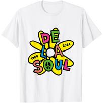 Oficialus De La Soul gėlės logotipas T-shirt(1) S balta