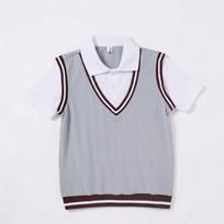 British College Style Primary School Summer Uniform Set for Kindergarten Graduation Photos 110 cm black