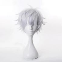 Anime Gojo Satoru Cosplay Uniform Jujutsu Kaisen Gojo Satoru Cosplay Costume High School Uniform Wig Suit Halloween Costumes XL white