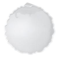Reusable Resin Tray Mold Easy Clean DIY Tray Coaster Silicone Tray Mold  Home Decoration white