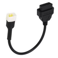 OBD2 Diagnostic Cable 6pin to 16pin OBD Code Reader Scanner Adapter Connection Cable Replacement for BENELLI TNT 135 25 300 for DELPHI black