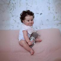 50 cm NPK Reborn Doll Toddler Girl Betty Toy Labai minkšta viso kūno silikoninė mergaitės lėlė Toy NOT included gray