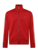 Lyle & Scott - Striped Taped Track Jacket - Lengva striukė - Raudona