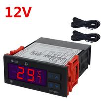 STC-9100 Skaitmeninis temperatūros reguliatorius 12V 24V 220V Reguliatorius Šaldymo kamera Šaldiklis Jutiklis Drėgmės matuoklis Šaldymo sistema Šalčio aliarmas