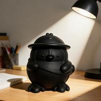 Animacinis filmas Piggy Bank: Mielas pingvino dizainas vaikams, berniukams, mergaitėms - Didelės talpos taupymo dovana Height 21cm, Width 14cm, Length 17cm black