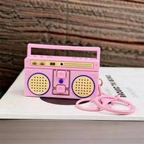 Mini Retro Diktofonas Raktų Pakabukas Gali Įrašinėti Ir Groti Muziką Smagus Muzikos Dėžutės Pakabukas Personalizuota Dovana Pora rožinė