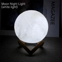 Moon Lamp LED Night Light Battery Powered With Stand Starry Lamp For Bedroom Decor Night Lights Kids Gift Moon Lamp 8*8cm + plastic holder