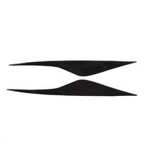 2pcs Headlight Eyebrow Black Wearproof Headlamp Eyelid Replacement for Ford Mondeo MK4 2007‑2013 white