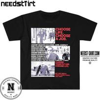 Trainspotting Choose life choose a job shirt L gray