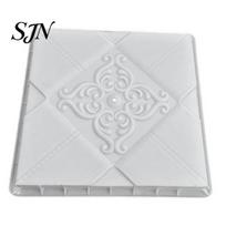 Garden Path Maker Mold Reusable Concrete Stepping Stone Mold, DIY Pavement Cement Mould, Personalized Outdoor Decor Patio Walkway Making for Backyard S white