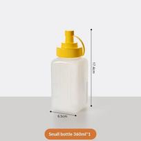 Hot Large Mouth 600/800/1000ML Squeeze Sauce Bottle Condiment Dispenser Dustproof Kitchen Seasoning Salad Sauce Olive Oil Bottle yellow