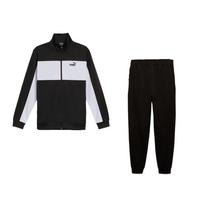 Puma Poly Colorblock Suit Zip-Up Jacket And Long Pants Casual Sports Set Men suit Black 687740-01 L black