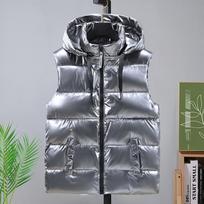 Fashion Waistcoat Men's Down Cotton Horse Jacket Trend Autumn and Winter Shoulders Large Size Thickened Warm Outer Wear Workwear Jacket L sidabras