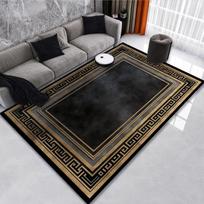 Classical Black Gold Oriental Carpet Luxury Large Area Rugs 160x200cm Washable Living Room Bedroom Decor Mats 60*90cm gray