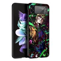 JoJo Adventure Dio Diego Brando Black Phone Case For Samsung ZFlip7 ZFlip6 ZFlip5 ZFlip4 ZFlip3 5G Hard Protective Galaxy Z Flip Samsung Z Flip 5 gray