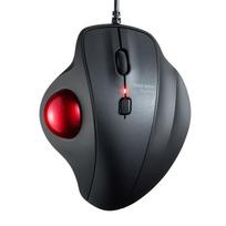 SANWA SUPPLY GMATB128BK Silent Click Wired Trackball Mouse