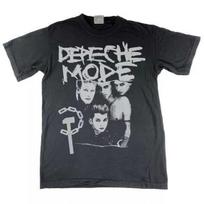 Depeche Mode Band Rare Design Black Short Sleeve Unisex T shirt Reprint S5XL Unisex T-Shirt XXL gray