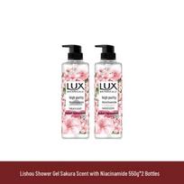 Lux Cherry Blossom & Niacinamide Body Wash Set white