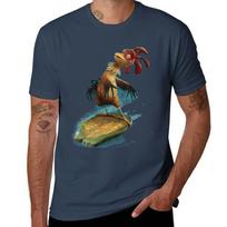 Chicken Joe Surf TShirt Plus Size Solid Color TShirt S black