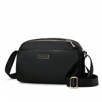 Bag girl, new one-shoulder messenger bag, light and versatile, middle-aged mother bag girl black