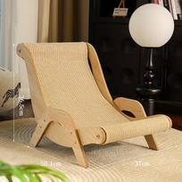 Sisal Cat Scratcher & Bed: Durable, Shed-Free Toy & Claw Board for Cats Separate Carton Packaging beige