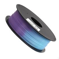 1.75mm PLA 3D Printer Filament 1kg 2.2lbs 330 Meters Wound Accessories for Printing Purple to Blue blue