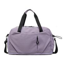 Travel Duffel Bag with Side Pockets Large Capacity Gym Weekend Carry On Bag žalia