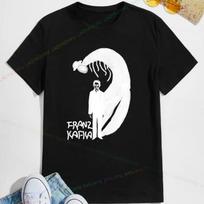 Franz Kafka vintage Tshirt New pattern printed Tshirt Mens fashion casual round neck short sleeve top streetwear 4XL gray