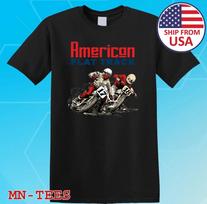 AMA American Flat Track Motocross Black Size S-5XL S blue