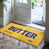 VIKAMA Dopamine Alphabet Rug Insulating, Warmth-Retaining, Non-Slip Living Room Sofa Mat Entrance Hallway Rug Home Decor 60cm x 90cm yellow