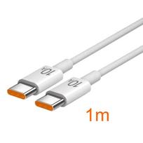 10A 120W itin greito įkrovimo USB tipo C laidas skirtas iPhone 16 15 Huawei P60 P50 USB C duomenų kabeliui, skirtas Xiaomi Samsung Poco Redmi Length 1M balta