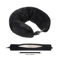 Portable Travel Neck Pillow Solid Color Storage Bag Pillow U Shaped Pillowcase  Travel Use juoda