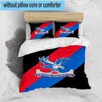 3pcs Crystal Fc Crest Printed Bedding Set Duvet Cover Closure Includes 1 Duvet Cover & 2 Pillowcases Bedding Sets Home Decor Gifts 135cm*200cm