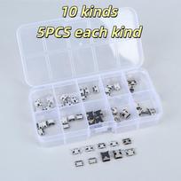 50/100/150Pcs 2/6/16Pin Smd Smt Pcb Usb-C Socket Type-C Usb Connector Charging Port For Phone And Digital Product Repair Kit 50pcs per box white