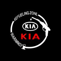 1 vnt. Automobilio degalų bako dangtelio lipdukai Vinilinė madinga dekoracija Stilius KIA Rio Ceed Sportage Cerato Soul Sorento Flip R K2 K3 K5 k6 K7 K8 Soul KIA balta