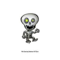 Halloween Aluminum Foil Balloons: Bat, Pumpkin, Ghost, Wings, Cat, Spider Decorations gray