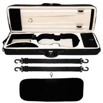 4/4 Violin Travel Case with Convenient Carry Strap Violin Accessories Storage Box Oxford Cloth Texture Instrument Case 1 white