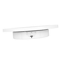 Rotating Display Stand 2 in 1 Automatic 360 Degree Electric Turntable with Remote Control for Photography Product Jewelry white