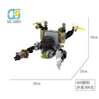 Skibidi Toilete Building Block Titan Clock 10.0 Wilderness Warrior double-pole Sonar man Bricks Model Toys for Easter Gift black