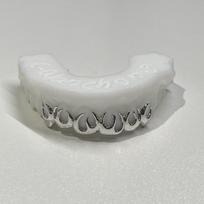 Hip Hop Grillz Išdalijami Individualūs Ugnies Dantų Grillz 925 Sidabro Grill Individualūs Papuošalai Moterims Vyrams gray