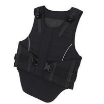 Equestrian Vest Safety EVA Shock Absorbing Foam Padded Horse Riding Protective Vest for Equestrian Equipment L for Height 1.7m/5.6ft black