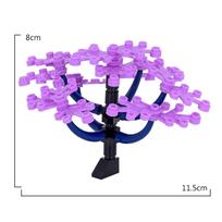 Spinosaurus Dinosaur Building Blocks Set, Jurassic Adventure Toy with Off-Road Car Trees, Educational STEM Bricks purple