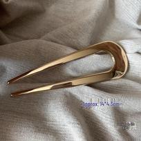 Elegant U-shaped Metal Hanfu Hairpin for Buns gray