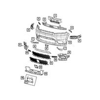 18-22 GRAND CHEROKEE DURANGO PRIEKINIO BUFERIO APDAILOS LENTELĖ KAIRĖ 68299199AC gray